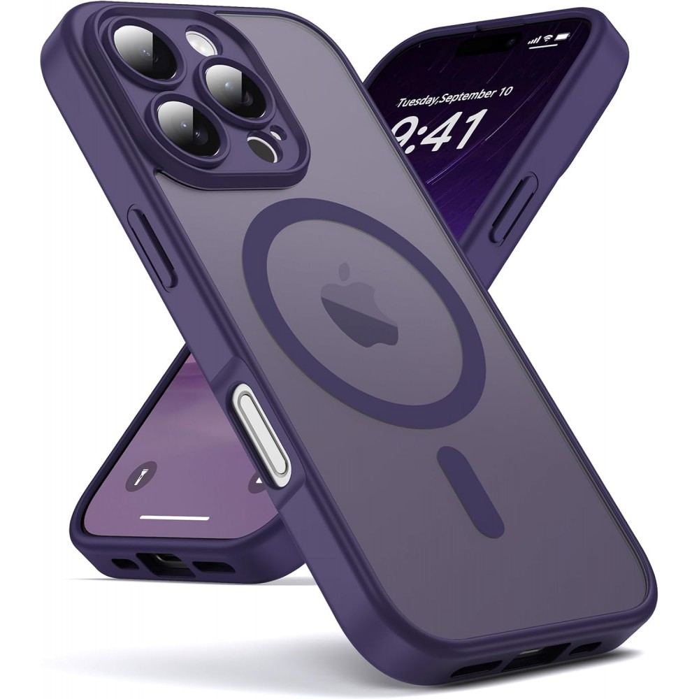 Θήκη iPhone 16 Pro 5G Back Cover Ημιδιάφανη Electro Magsafe -Μωβ Θήκες iPhone