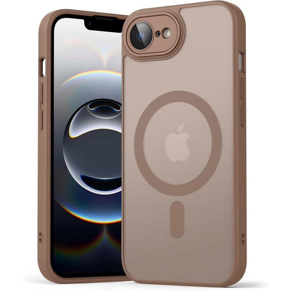 Θήκη iPhone 17e Back Cover Ημιδιάφανη Electro Magsafe -Καφέ Θήκες iPhone