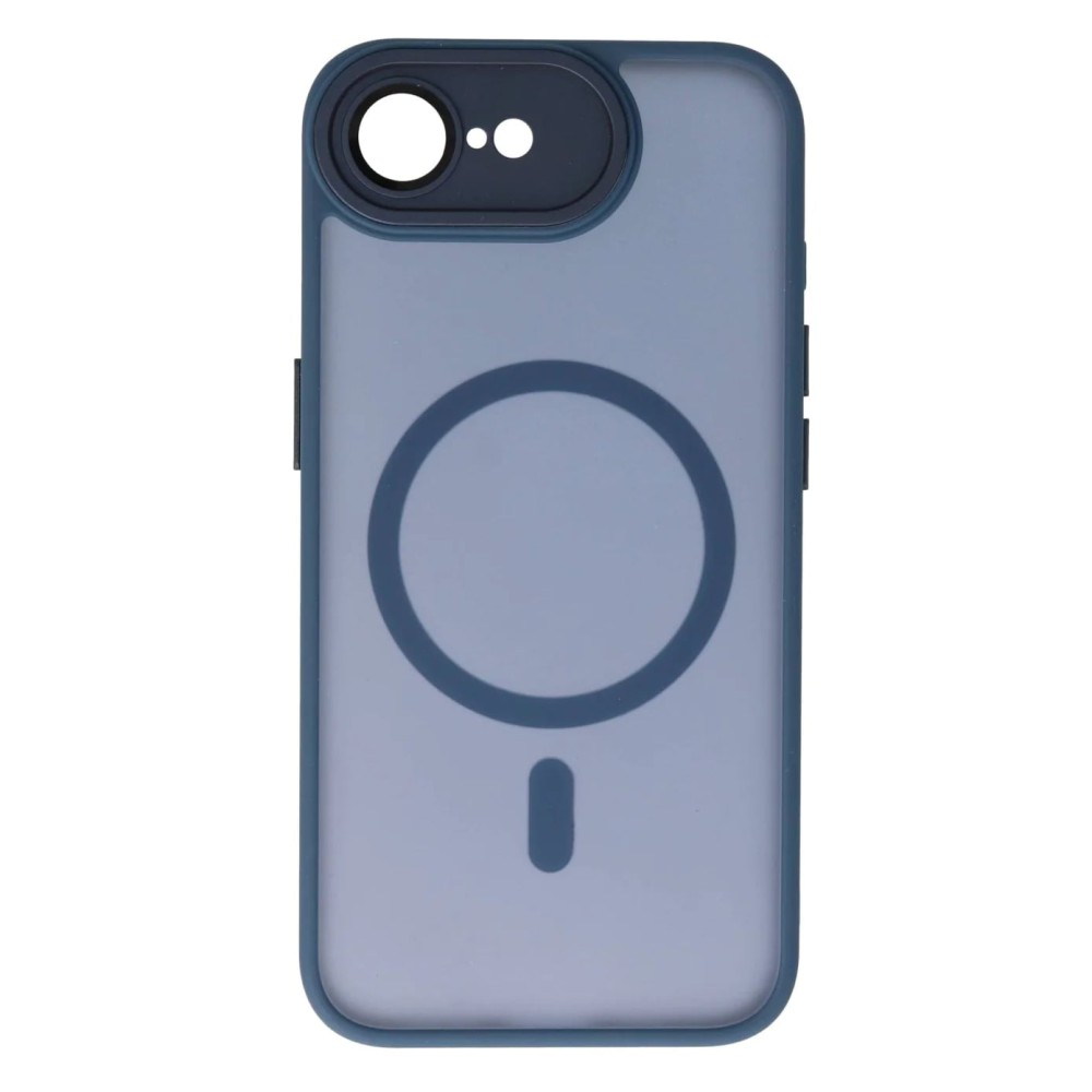 Θήκη iPhone 16e ( SE 4 2025 ) Back Cover Ημιδιάφανη Electro Magsafe -Σκούρο Μπλε Θήκες iPhone