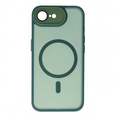 Θήκη iPhone 17e Back Cover Ημιδιάφανη Electro Magsafe -Πράσινο
