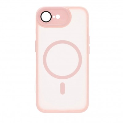 Θήκη iPhone 16e ( SE 4 2025 ) Back Cover Ημιδιάφανη Electro Magsafe -Ροζ