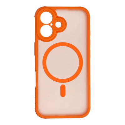 Θήκη iPhone 17 5G Back Cover Ημιδιάφανη Electro Magsafe -Πορτοκαλί