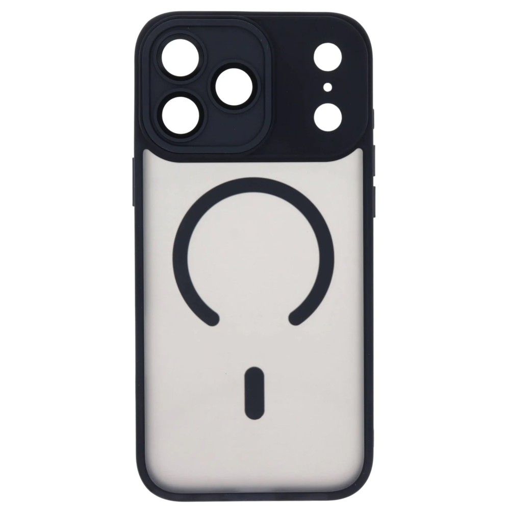 Θήκη iPhone 18 Pro Max 5G Back Cover Ημιδιάφανη Electro Magsafe Με Κλειστή Κάμερα -Μαύρο Θήκες iPhone