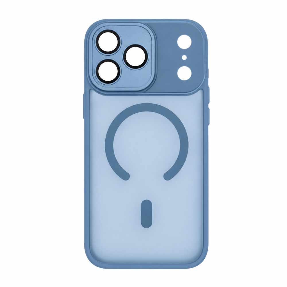 Θήκη iPhone 18 Pro Max 5G Back Cover Ημιδιάφανη Electro Magsafe Με Κλειστή Κάμερα -Γαλάζιο Θήκες iPhone