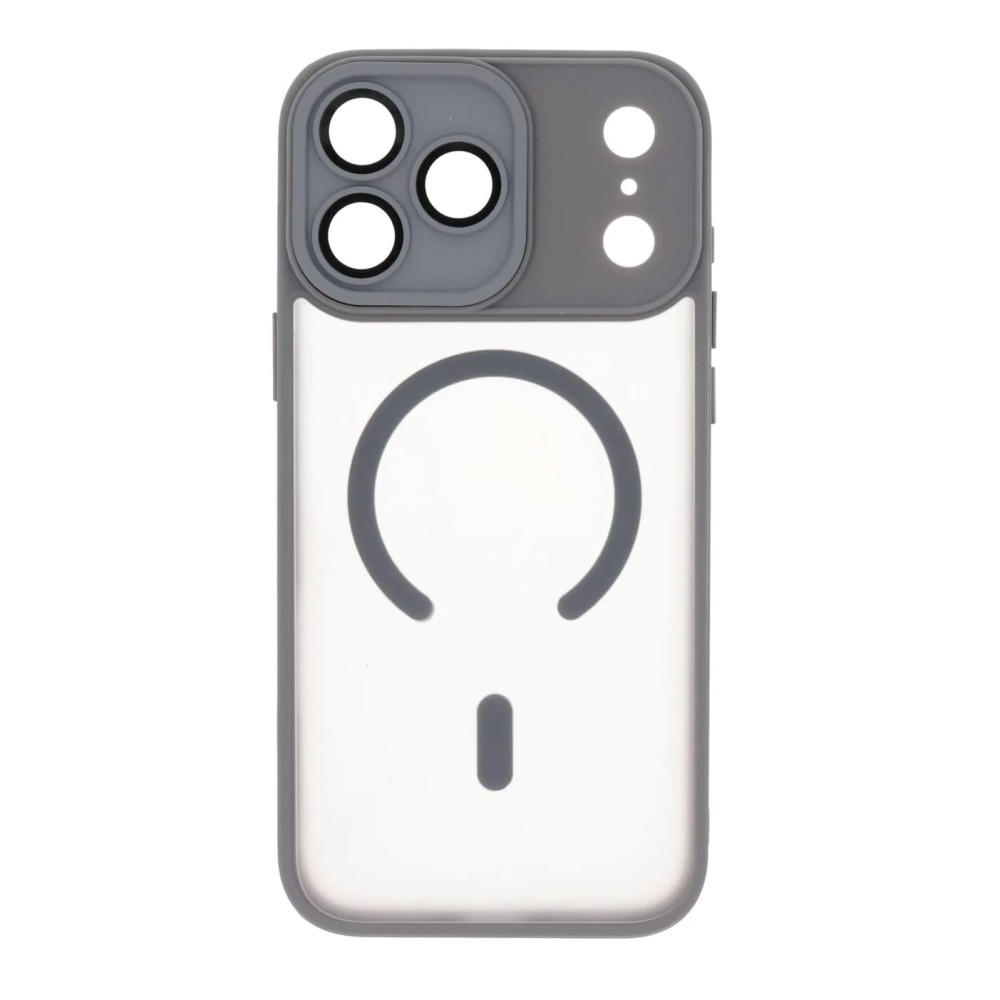 Θήκη iPhone 17 Pro Max 5G Back Cover Ημιδιάφανη Electro Magsafe Με Κλειστή Κάμερα -Γκρι Θήκες iPhone