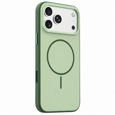 Θήκη iPhone 18 Pro 5G Magsafe Υβριδική (TPU+Acrylic) Minimal Slim Fit -Πράσινο