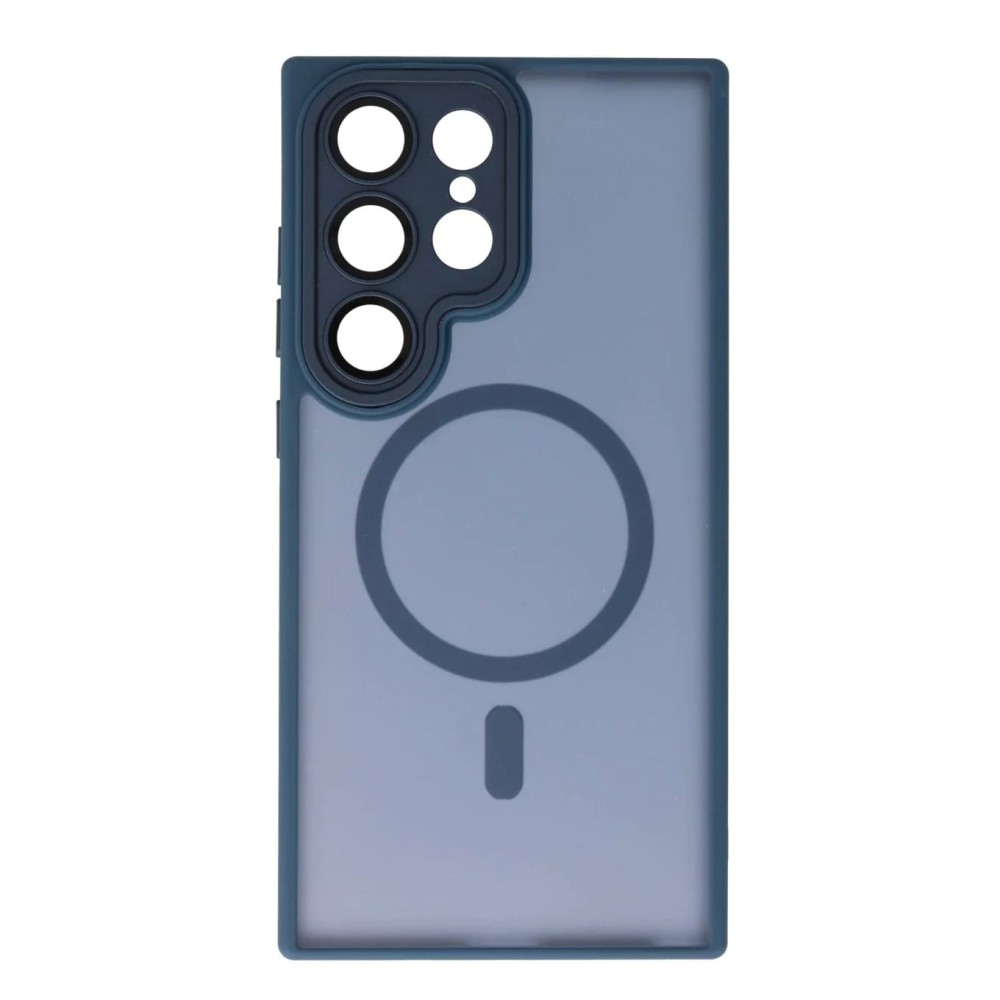 Θήκη Samsung Galaxy S25 Ultra Back Cover Ημιδιάφανη Electro Magsafe -Σκούρο Μπλε Θήκες Smartphone