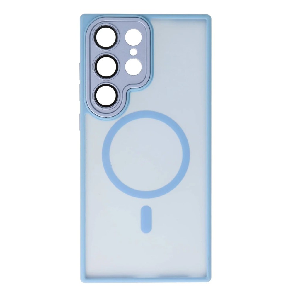 Θήκη Samsung Galaxy S24 Ultra 5G Back Cover Ημιδιάφανη Electro Magsafe -Γαλάζιο Θήκες Smartphone