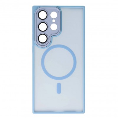 Θήκη Samsung Galaxy S23 Ultra 5G Back Cover Ημιδιάφανη Electro Magsafe -Γαλάζιο