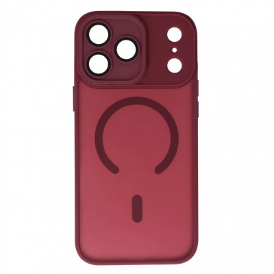 Θήκη Samsung Galaxy S23 Ultra 5G Back Cover Ημιδιάφανη Electro Magsafe -Μπορντό