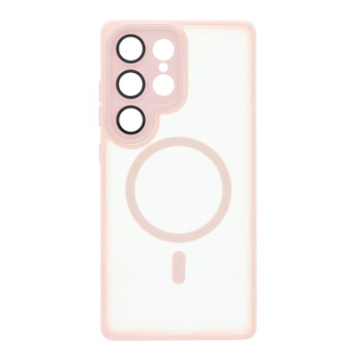 Θήκη Samsung Galaxy S24 Ultra 5G Back Cover Ημιδιάφανη Electro Magsafe -Nude