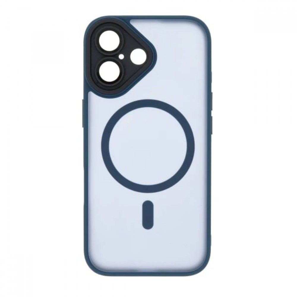 Θήκη iPhone 17 5G Back Cover Ημιδιάφανη Electro Magsafe -Σκούρο Μπλε Θήκες iPhone