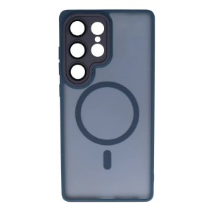Θήκη Samsung Galaxy S23 Ultra 5G Back Cover Ημιδιάφανη Electro Magsafe -Σκούρο Μπλε Θήκες Smartphone