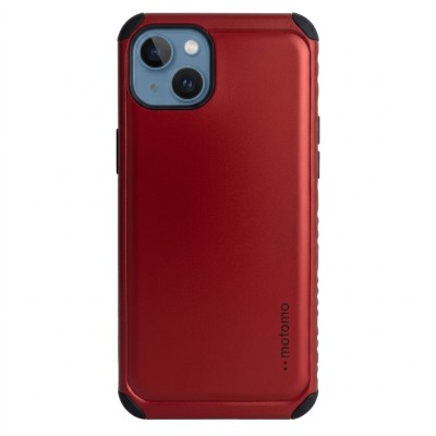 Θήκη iPhone 15 Plus 5G Motomo Tough Armor Back Cover Υβριδική κατασκευή -Κόκκινο