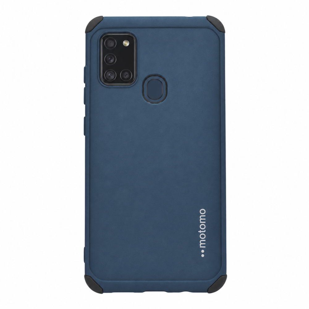 Θήκη Samsung Galaxy A21s Motomo Tough Armor Back Cover Υβριδική κατασκευή  -Blue Θήκες Smartphone