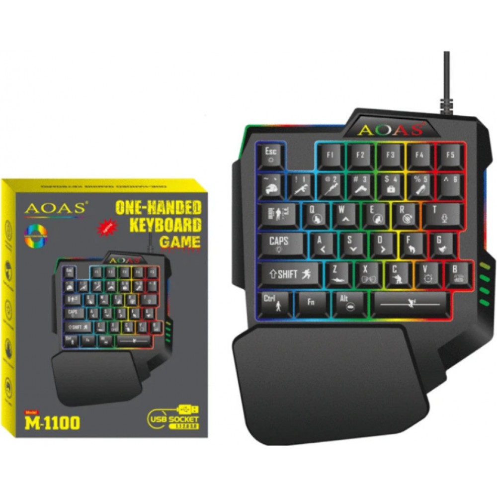 Gaming KeyPad με Φωτιζόμενα πλήκτρα (Αγγλικό US) -Μαύρο Αξεσουάρ 
