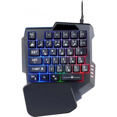Gaming KeyPad με Φωτιζόμενα πλήκτρα (Αγγλικό US) -Μαύρο