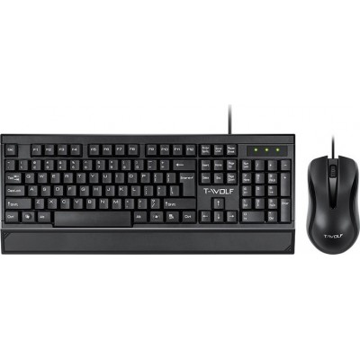 T-Wolf TF330 Σετ Πληκτρολόγιο & Ποντίκι Αγγλικό UK