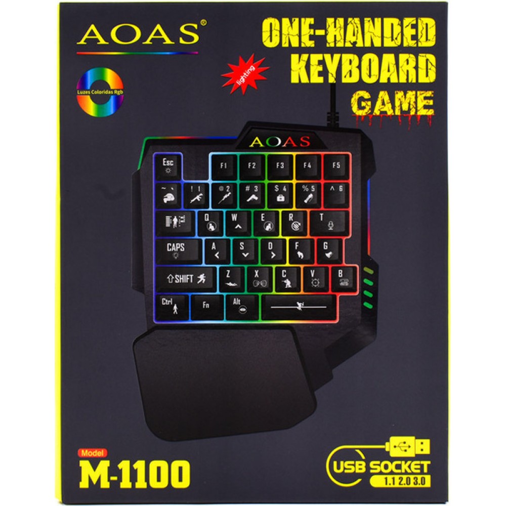 Gaming KeyPad με Φωτιζόμενα πλήκτρα (Αγγλικό US) -Μαύρο Αξεσουάρ 
