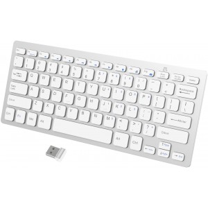 Wireless Bluetooth Πληκτρολόγιο -White Αξεσουάρ 