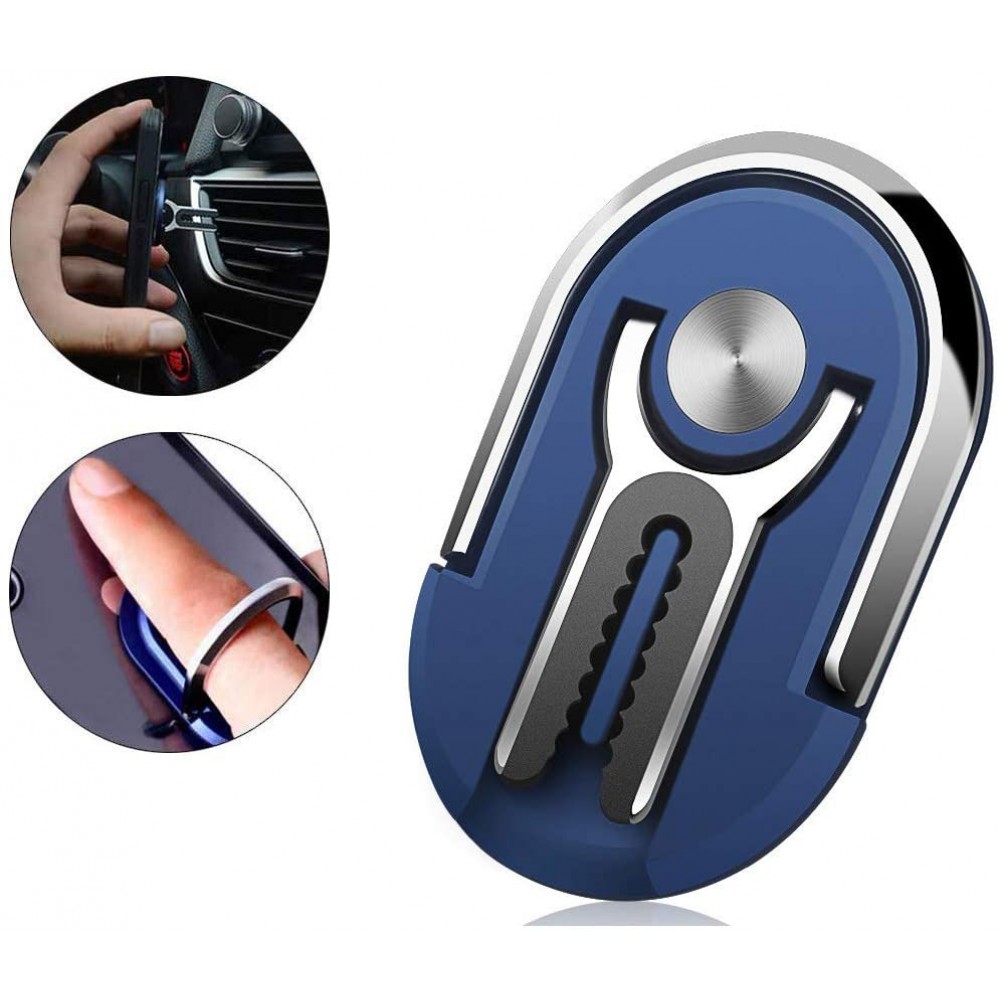 Ring Holder / Βάση Κινητού Αεραγωγού Αυτοκινήτου πολλαπλών χρήσεων 360 ° περιστροφής -Μπλε Αξεσουάρ 