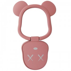 Bear Ring Holder Κινητού -Ροζ Nude Αξεσουάρ 