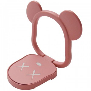 Bear Ring Holder Κινητού -Ροζ Nude Αξεσουάρ 