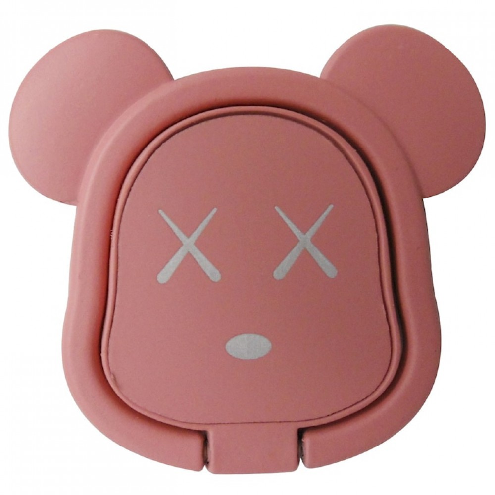 Bear Ring Holder Κινητού -Ροζ Nude Αξεσουάρ 