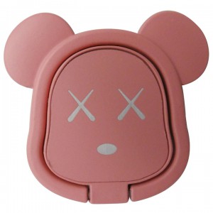 Bear Ring Holder Κινητού -Ροζ Nude Αξεσουάρ 