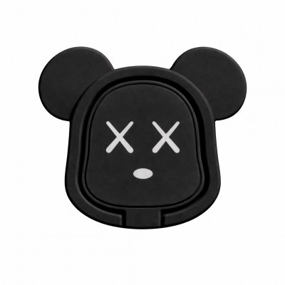 Bear Ring Holder Κινητού -Μαύρο