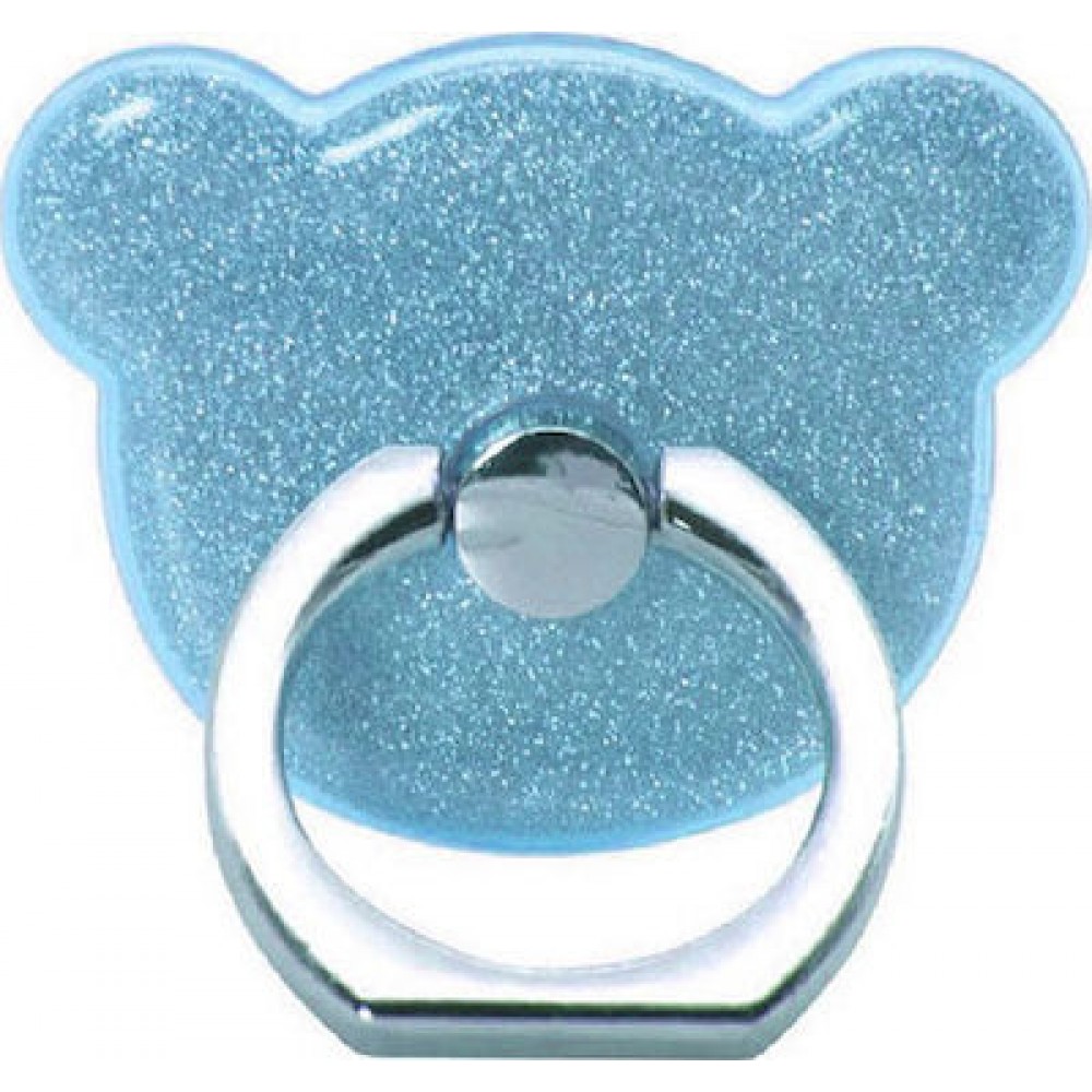 Δαχτυλίδι Βάσης Στήριξης Κινητού Circle Ring Phone Stand Glitter Blue Αξεσουάρ 