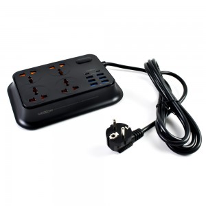 Moxom Πολύπριζο 4 Θέσεων με 8 USB -Μαύρο Διάφορα