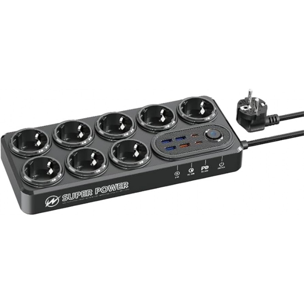 Πολύπριζο Υψηλής Ισχύος MOXOM MX-ST22 – Μαύρο Διάφορα