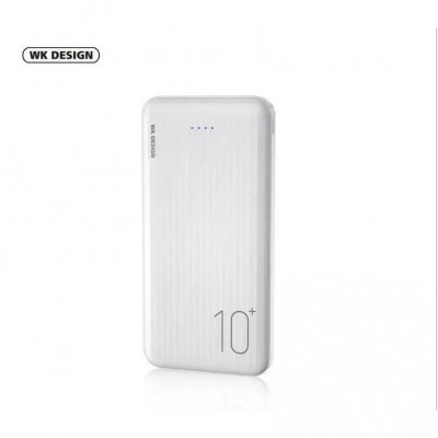 WK WP-129 Power Bank 10000mAh Λευκό – Διπλές USB-A Θύρες & Αξιόπιστη Φόρτιση