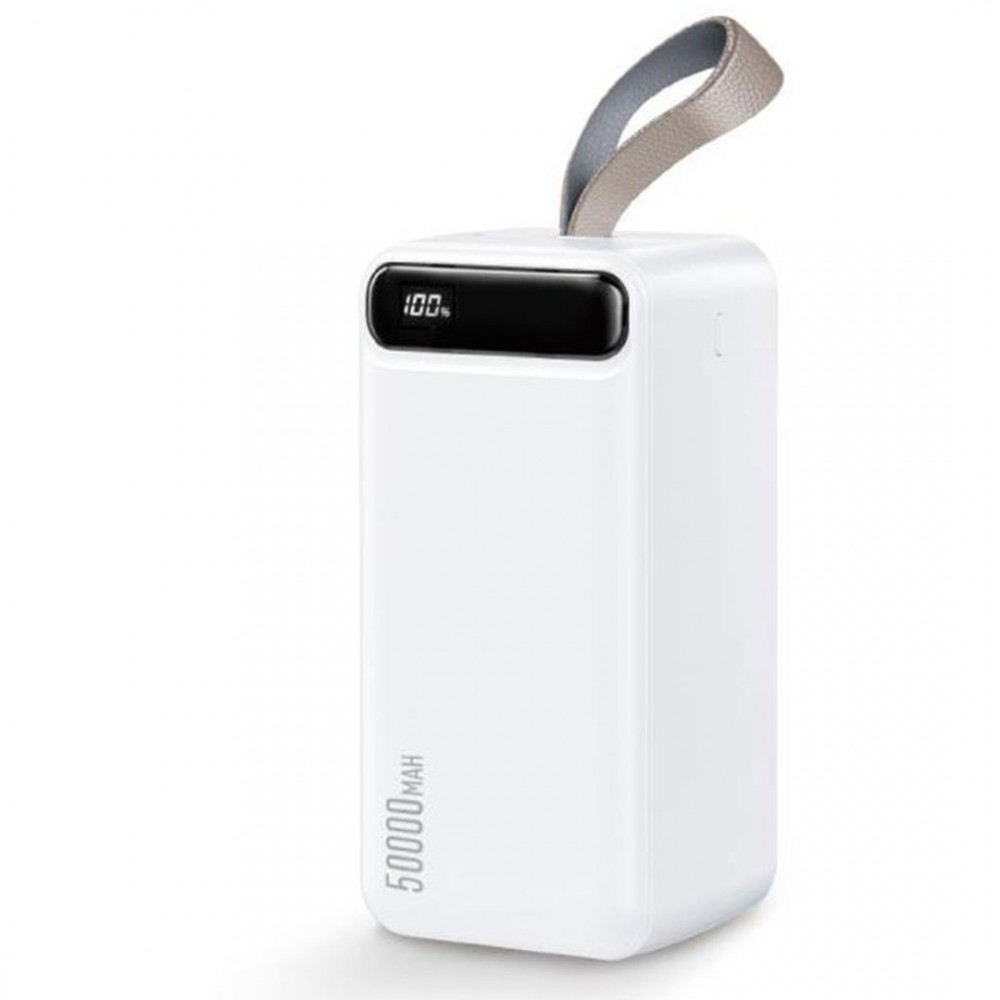 WK WP-283 Minre Power Bank 50000mAh – Διπλές USB Θύρες, Fast Charging & LED Οθόνη -Λευκό Αξεσουάρ 