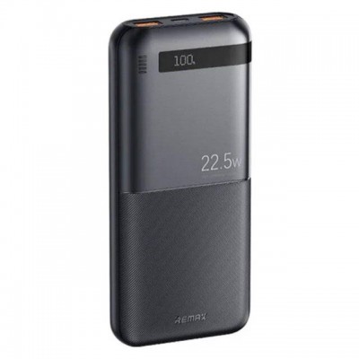 Remax RPP-71 Piloteer Power Bank 10000mAh 22.5W – PD & QC 3.0 με USB-A/USB-C -Μαύρο