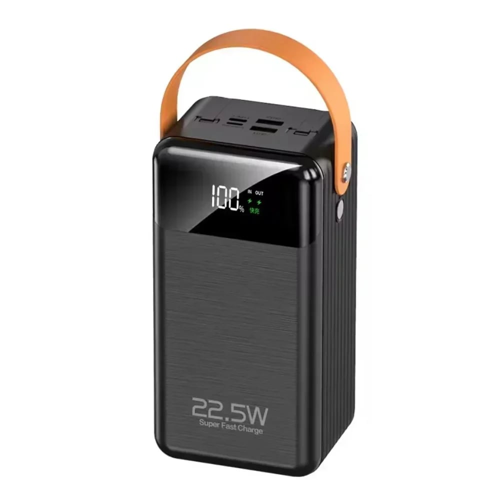 Sovo PD121 Power Bank 60000mAh 22.5W – QC 3.0, USB-A/USB-C & Ενσωματωμένα Καλώδια -Μαύρο Αξεσουάρ 