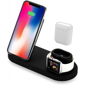Ασύρματος Φορτιστής Qi Πολλαπλών Λειτουργιών 3 in 1 Αξεσουάρ 