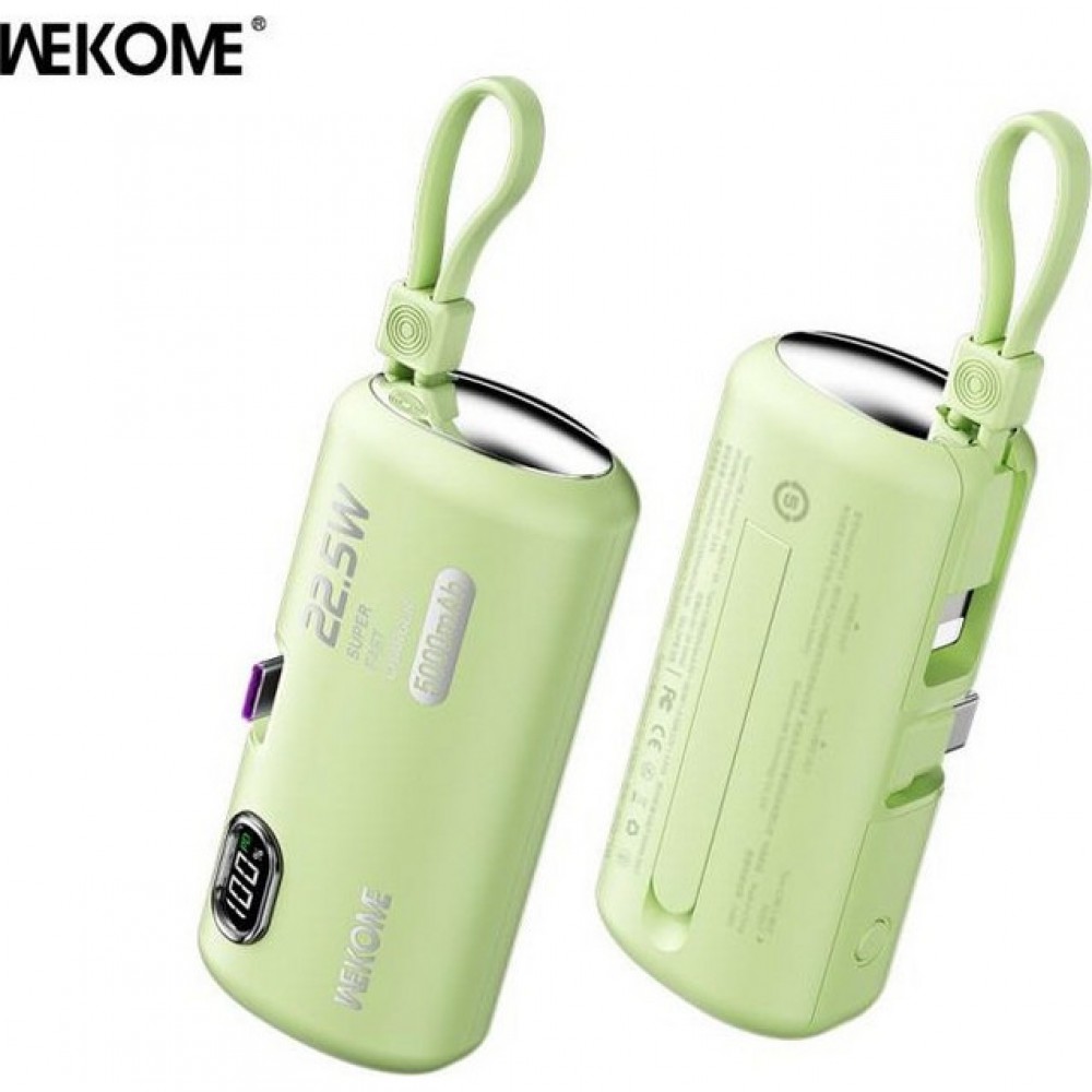 WEKOME WP-19 Power Bank 5000mAh 22.5W –Πράσινο Αξεσουάρ 
