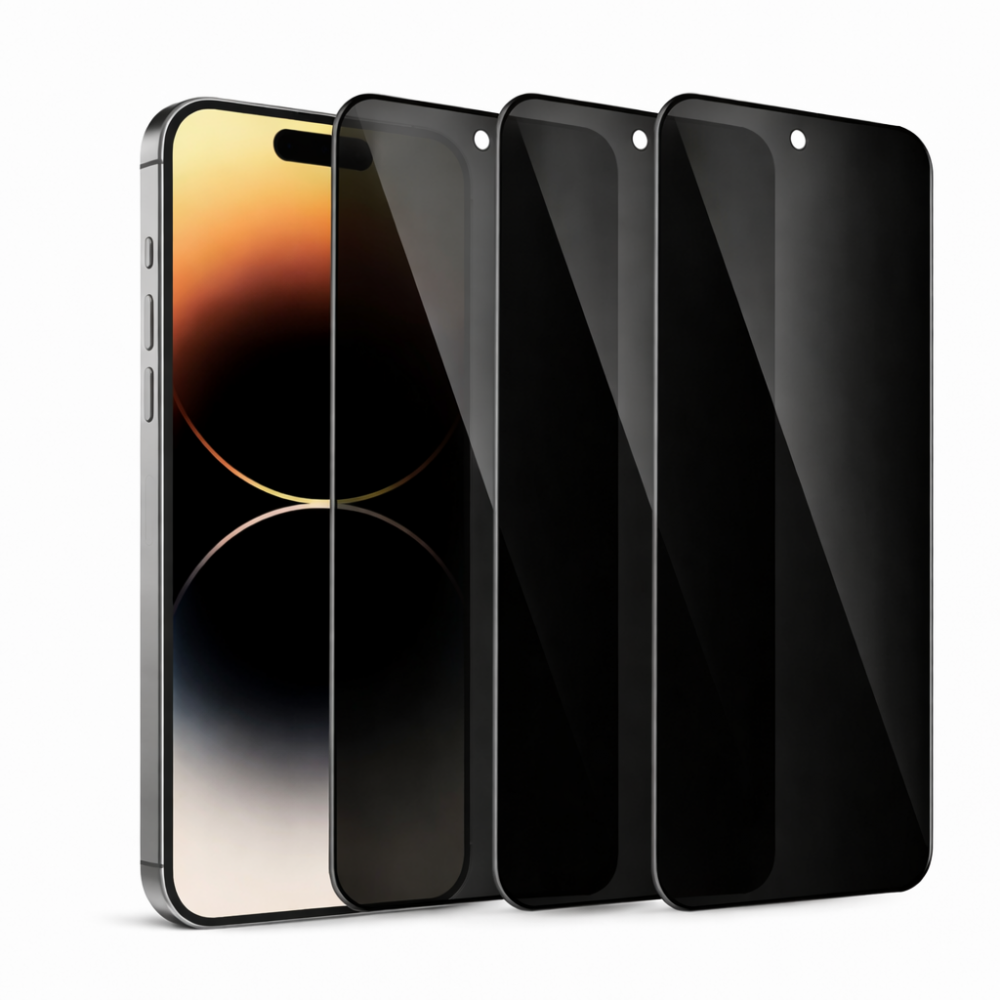 Προσφορά 2+1 Δώρο Privacy Αντιχαρακτικό Γυαλί Πλήρους Κάλυψης Για iPhone 12 Pro Max – Matte Screen Protector Προστασία οθόνης - Κάμερας