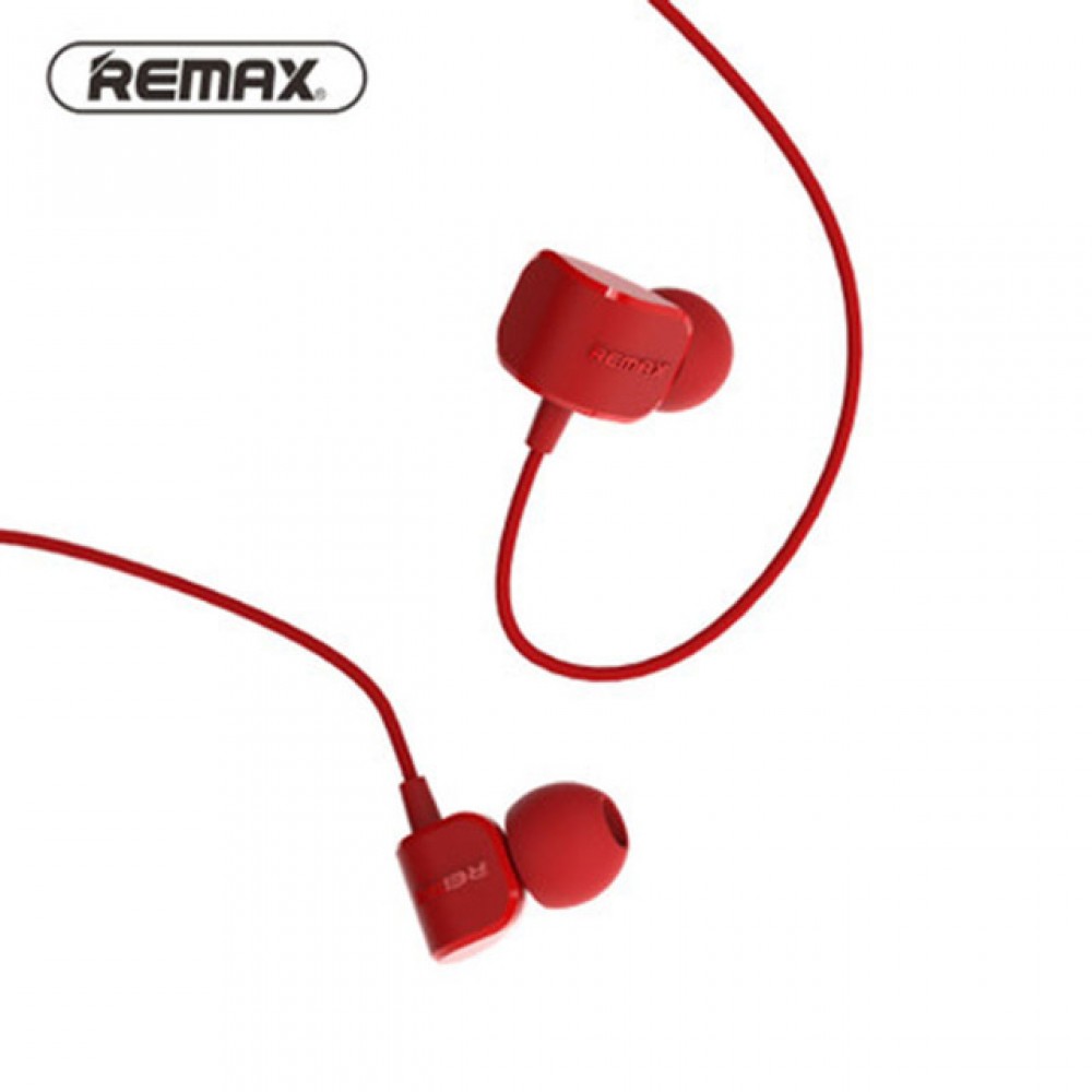 Remax RM-502 Ενσύρματα Handsfree Ακουστικά με Μικρόφωνο –Κόκκινο (3.5mm) Αξεσουάρ 