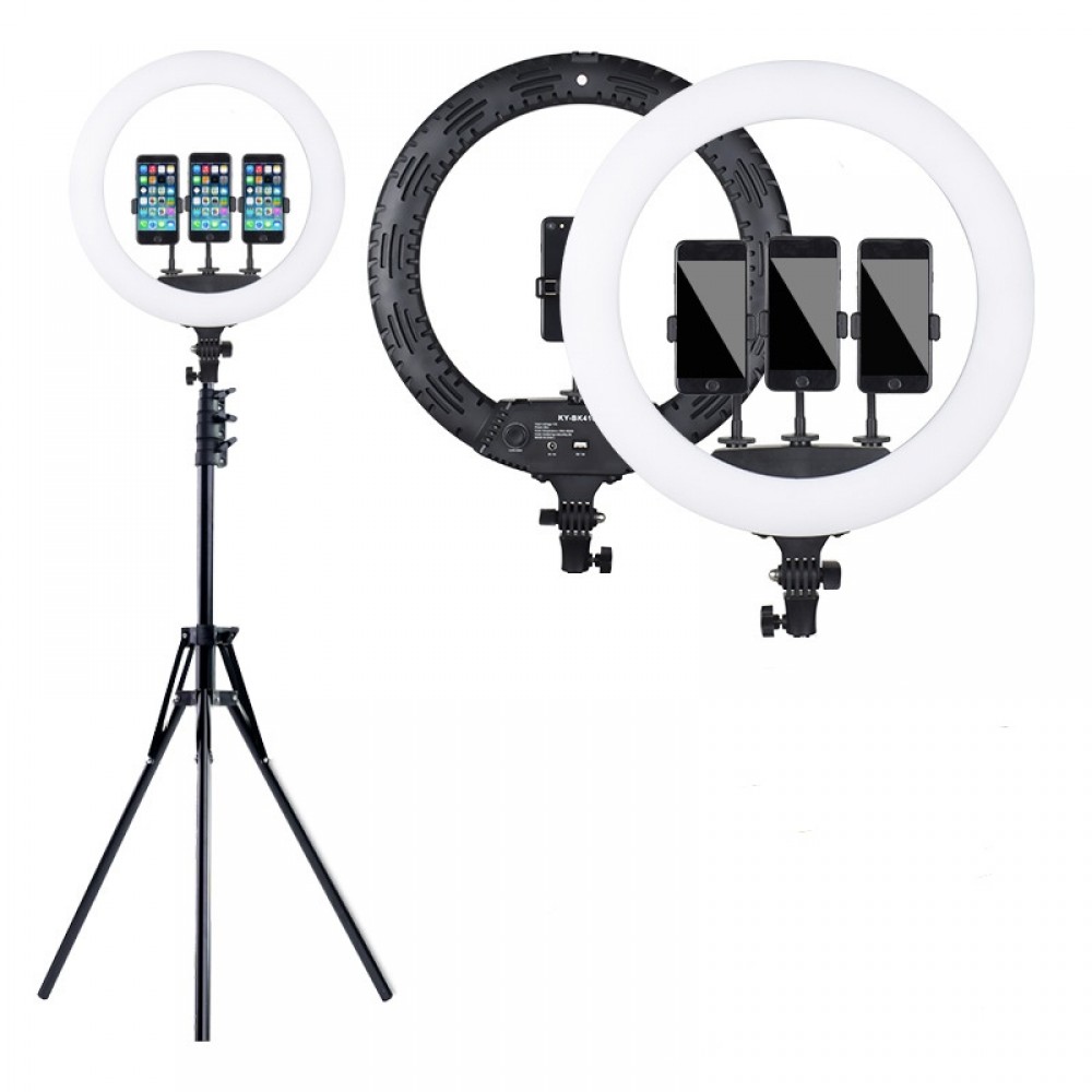 Λάμπα LED Ring Lamp Light 53cm Τριών Βάσεων Κινητού με τηλεκοντρόλ & Τρίποδο Αξεσουάρ 