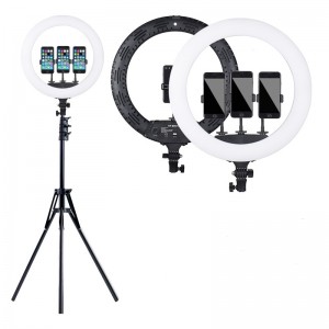 Λάμπα LED Ring Lamp Light 53cm Τριών Βάσεων Κινητού με τηλεκοντρόλ & Τρίποδο Αξεσουάρ 