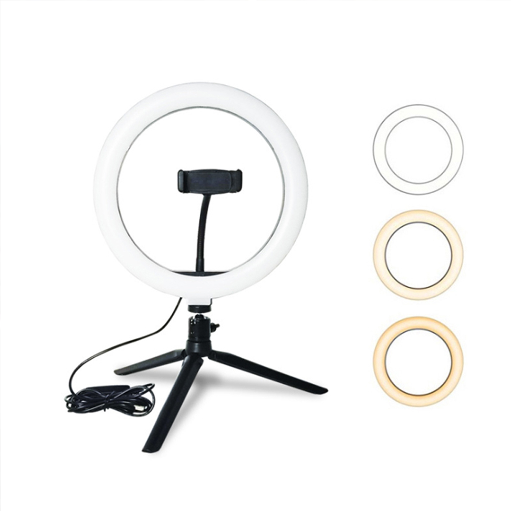 Λάμπα LED RING LIGHT USB 10'' Με Επιτραπέζιο τρίποδο & Τηλεχειριστήριο Bluetooth Αξεσουάρ 