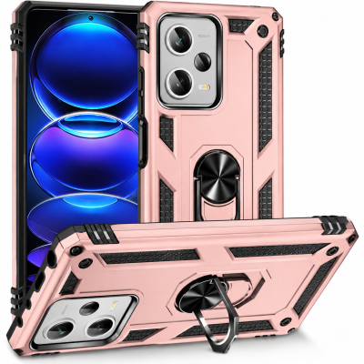 Θήκη Xiaomi Redmi Note 12 5G / Poco X5 5G Rugged Armor Cover -Ροζ Χρυσό