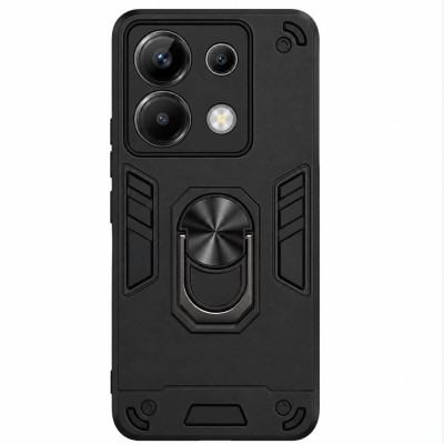 Θήκη Xiaomi Redmi Note 13 5G Hybrid Shockproof Armor Case Stand Metal Ring -Μαύρο