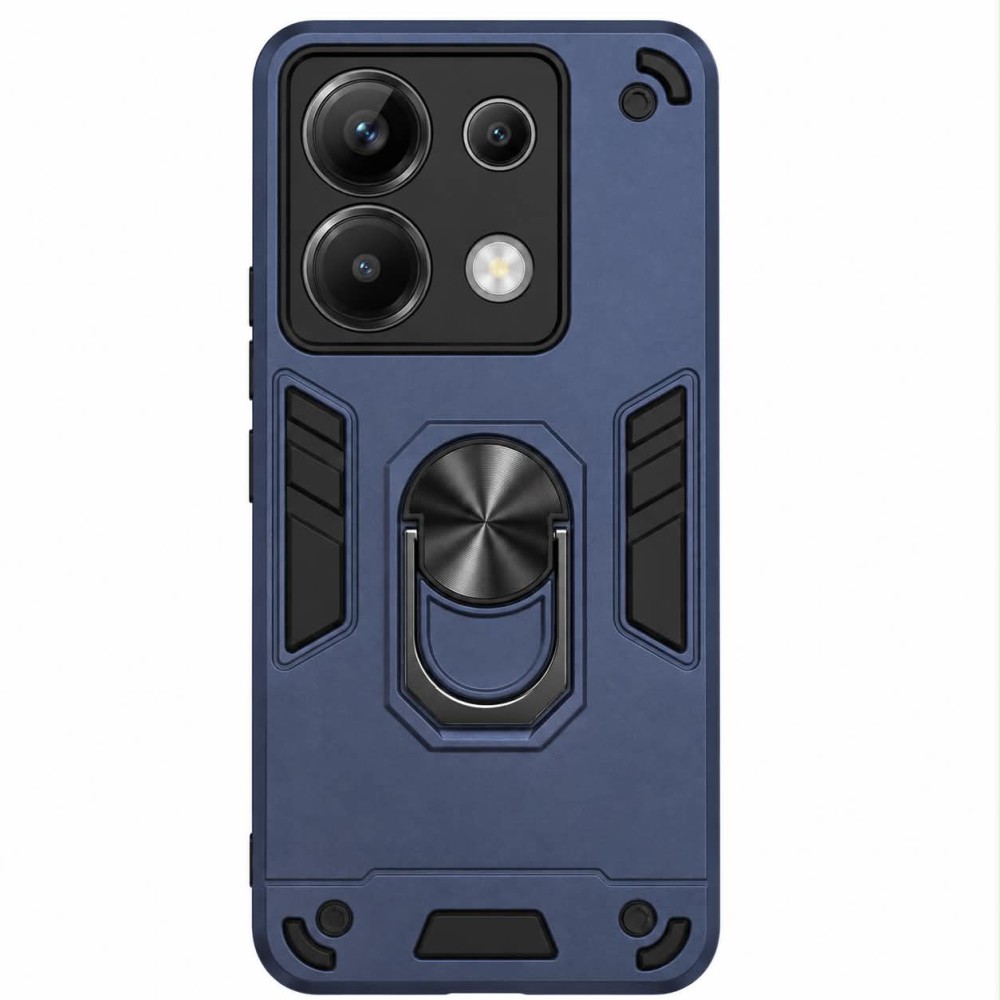 Θήκη Xiaomi Redmi Note 13 5G Hybrid Shockproof Armor Case Stand Metal Ring -Μπλε Θήκες Smartphone