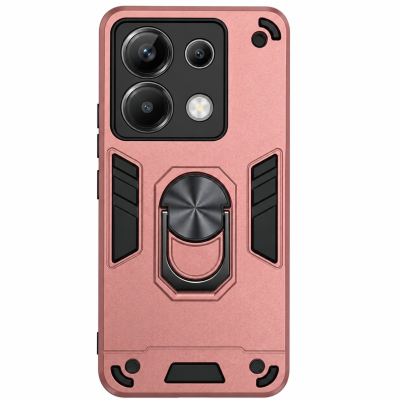 Θήκη Xiaomi Redmi Note 13 4G Hybrid Shockproof Armor Case Stand Metal Ring -Ροζ Χρυσό