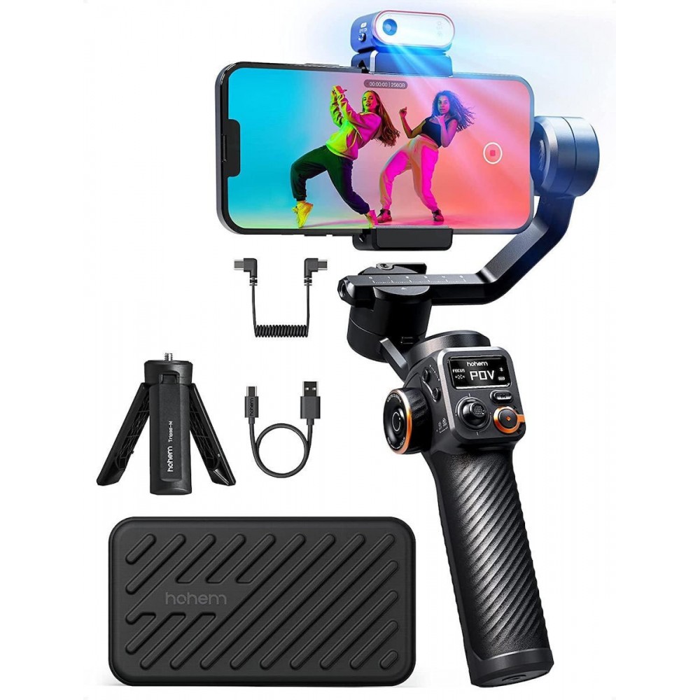 Hohem iSteady M6 Kit (with Fill Light & AI sensor) Gimbal Κινητού με Σταθεροποιητή 3 Αξόνων και 18 ώρες λειτουργίας -Μαύρο Διάφορα