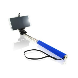 Selfie Stick Monopod με καλώδιο για Smartphones/Camera -Μπλε Αξεσουάρ 